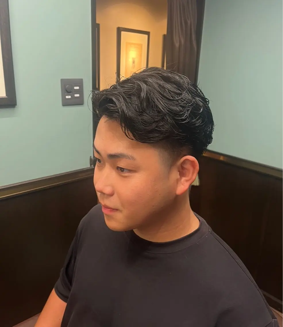 ミディアム パーマ ミディアムパーマ 工藤 千織のヘアスタイル