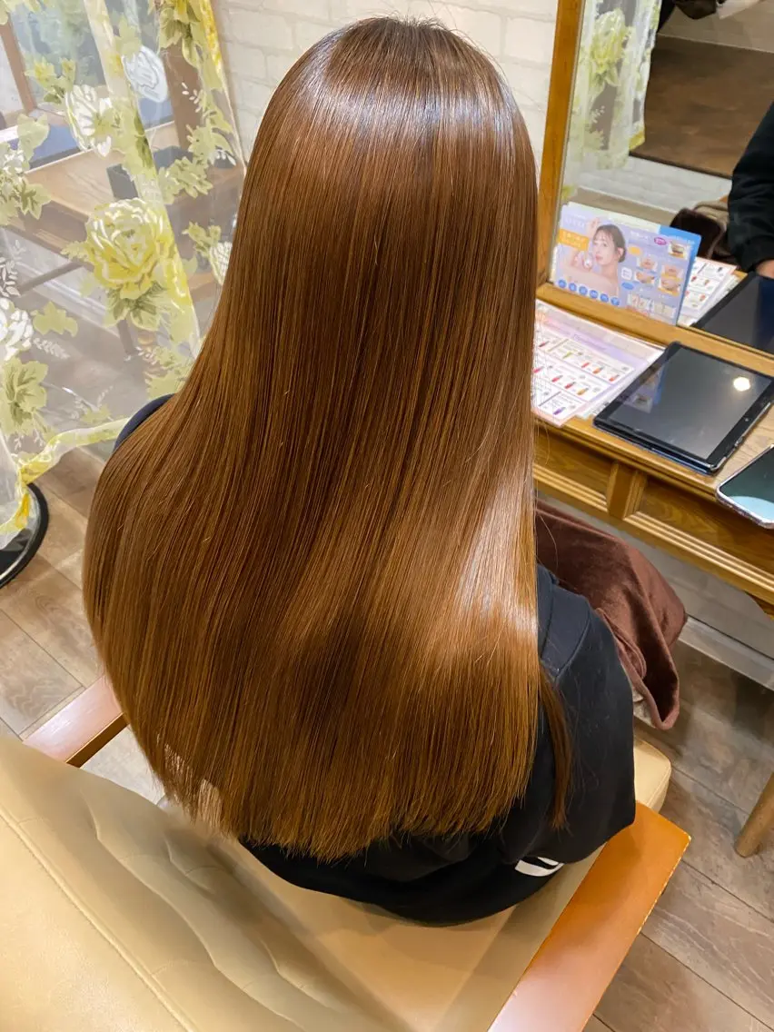 ロング 縮毛矯正 トリートメント カット 縮毛矯正 ✨🐣小池 ひな🐣✨のヘアスタイル