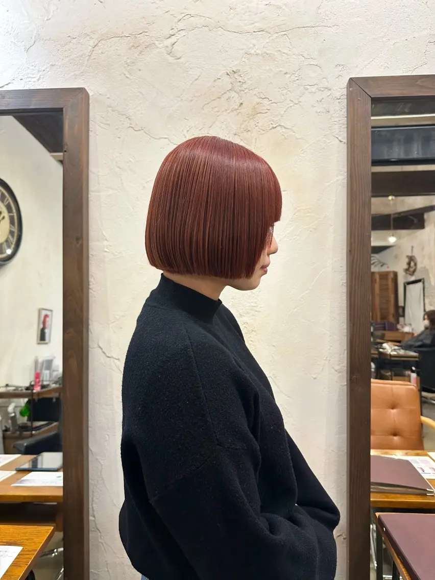 ショート カラー オレンジ 🦖ノザワ リンカ🦖のヘアスタイル
