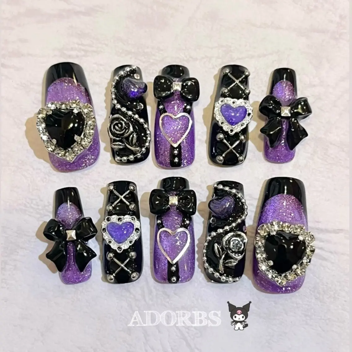 キッズ ネイル ネイルチップ ADORBS ✩上福岡のネイルデザイン