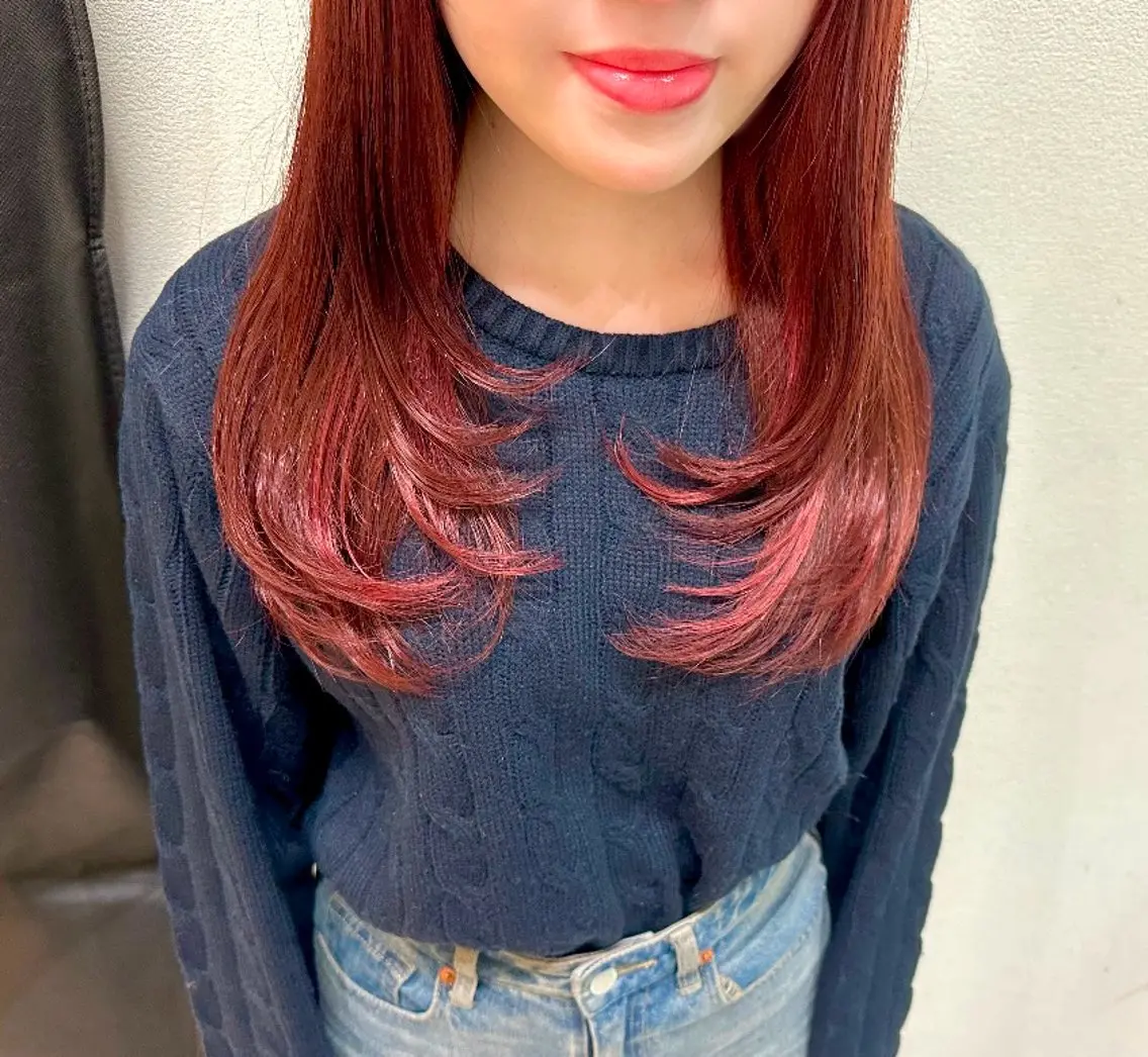 ロング 顔周りカット レイヤーカット 🌈札幌で叶う/美髪 縮毛矯正MIKI🌈のヘアスタイル