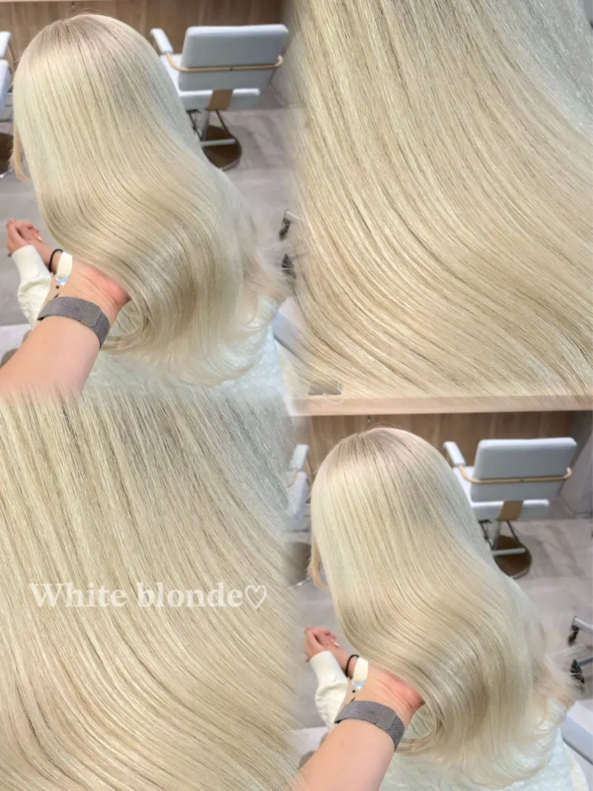 ミディアム カラー カット ヘアカラー トリートメント 🇰🇷韓国ヘア/ハ イトーン💞yui♡のヘアスタイル