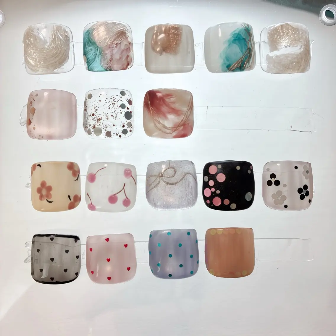 ネイル フットネイル 氷ネイル・うるうるネイル マグネットネイル ニュアンスネイル シンプルネイル フットネイル nail salon anoneのネイルデザイン