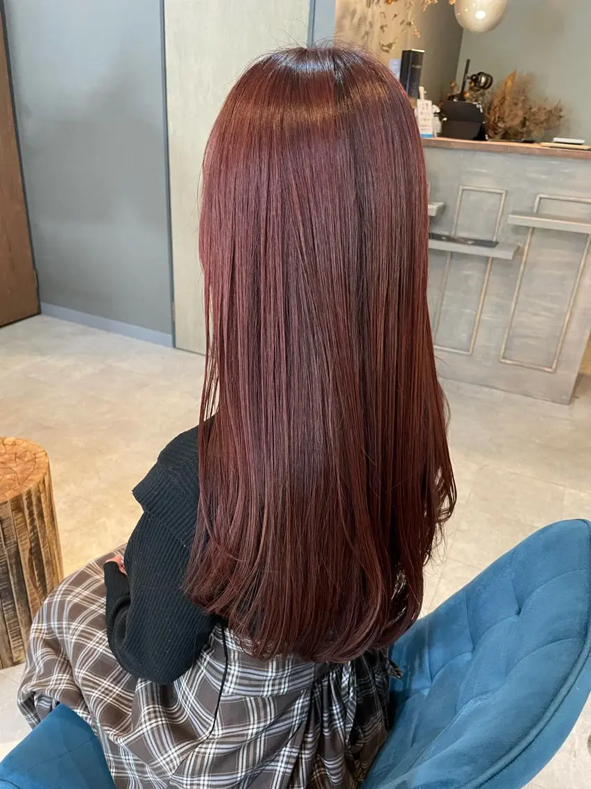 ロング ヘアカラー トリートメント 今雪 聡美のヘアスタイル