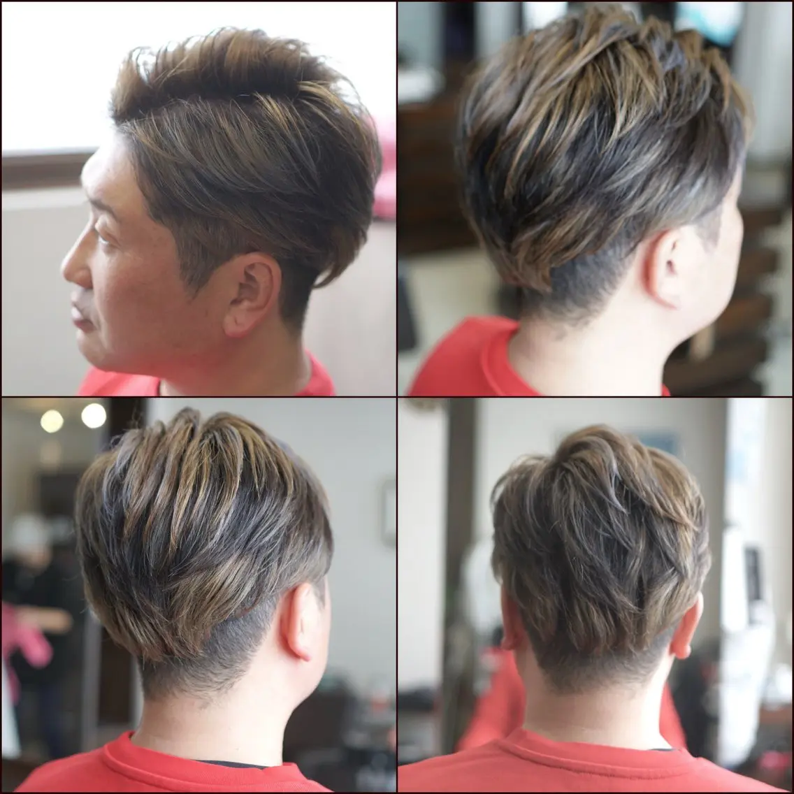 ショート カラー メンズ 中島 剛のヘアスタイル
