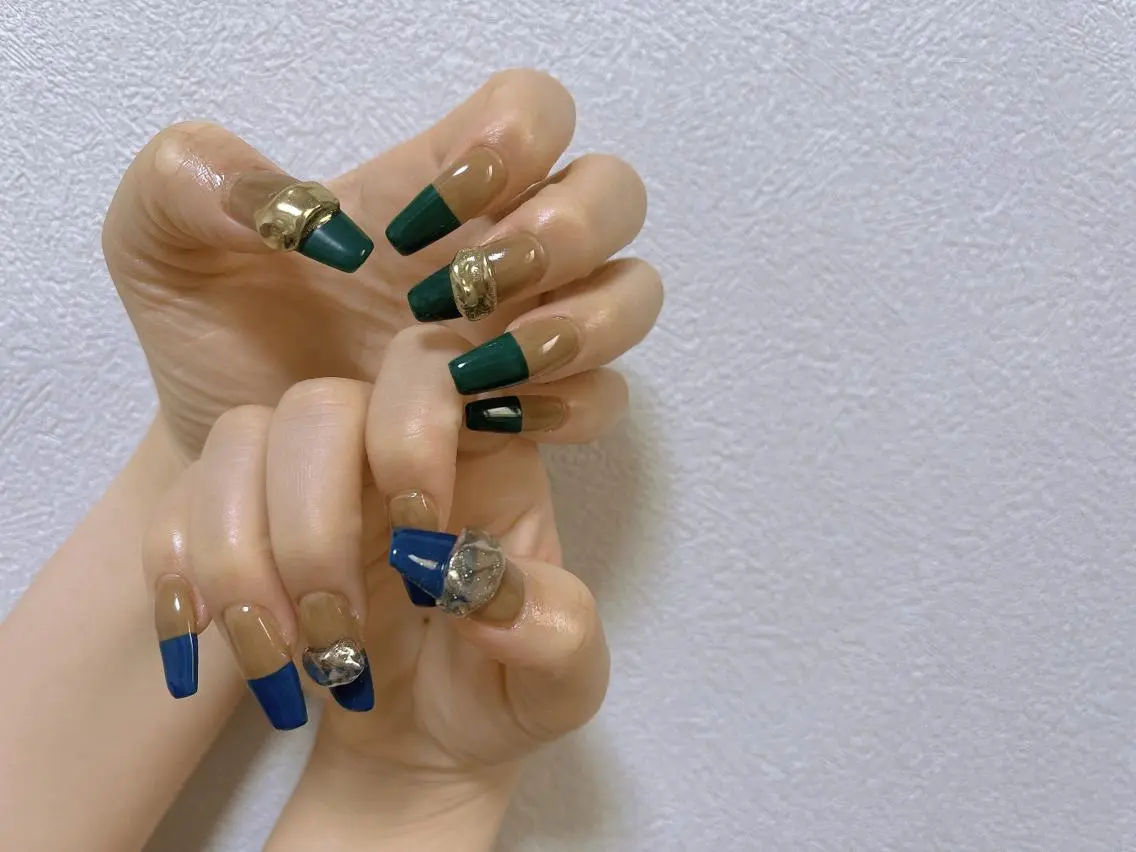 ネイル ロングネイル スカルプネイル ハンドネイル Air's nailのネイルデザイン