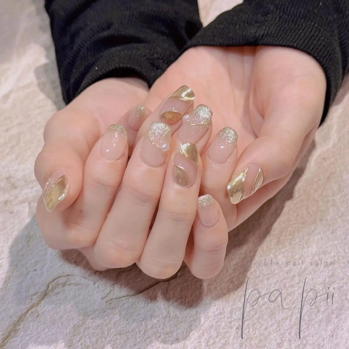 ネイル シンプルネイル ハンドネイル papii☆ kurodaのネイルデザイン