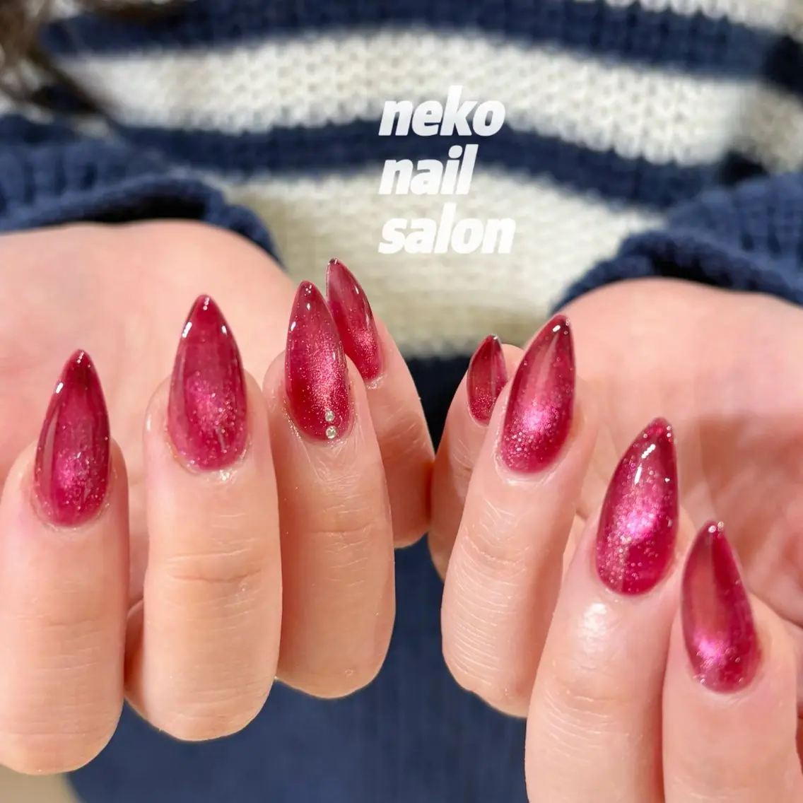 ネイル マグネットネイル ハンドネイル neko nailのネイルデザイン