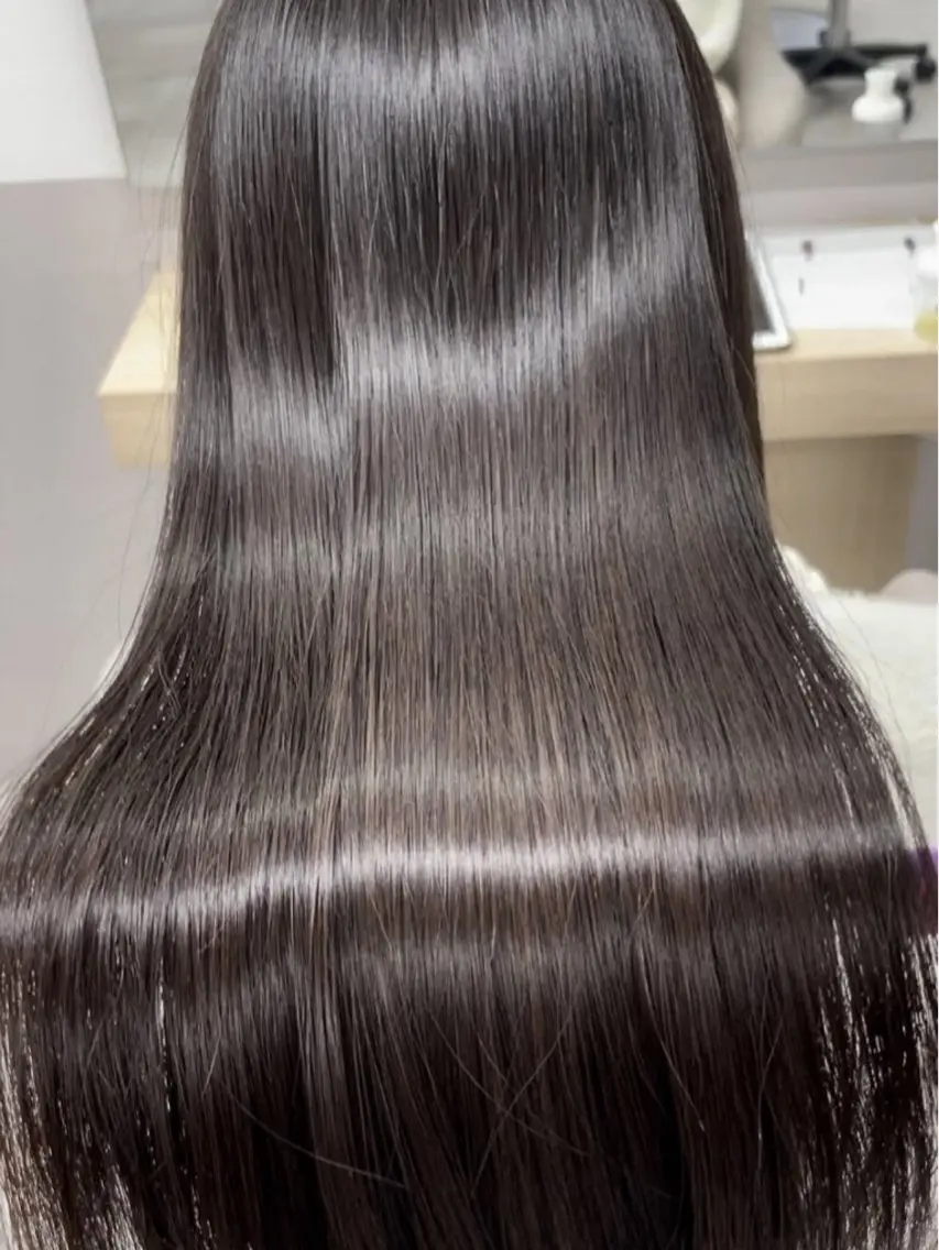 ロング カット 縮毛矯正 cocona天王寺 🫧NOAのヘアスタイル