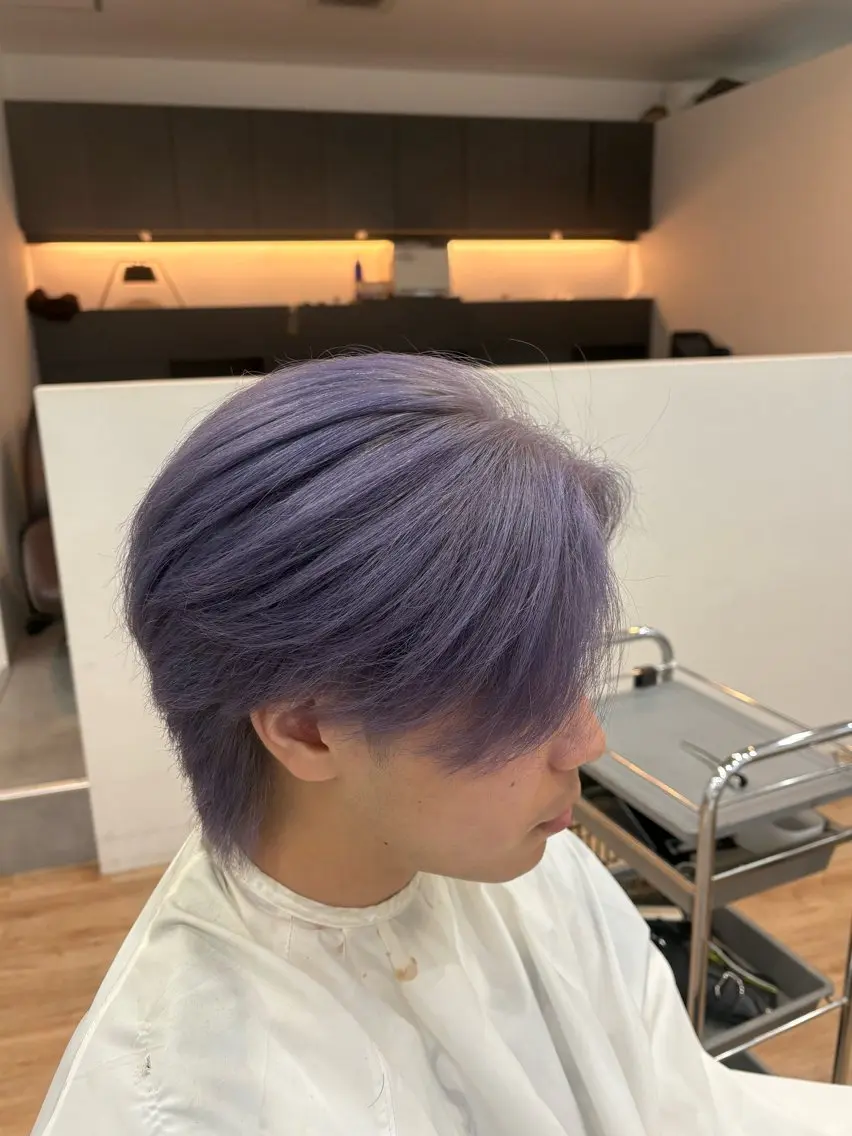 カラー ハイトーンカラー シルバー little syotaroのヘアスタイル