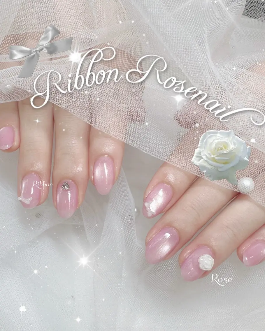 ネイル ハンドネイル NON🎀韓国 ちゅるんワンホン🎀のネイルデザイン