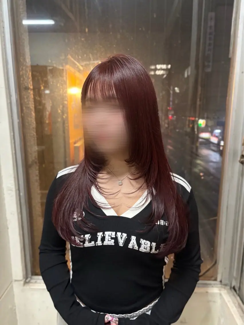 セミロング レイヤーカット 小顔カット カット ✂️しんのすけ✂️ 🫧艶髪✨レイヤーのヘアスタイル