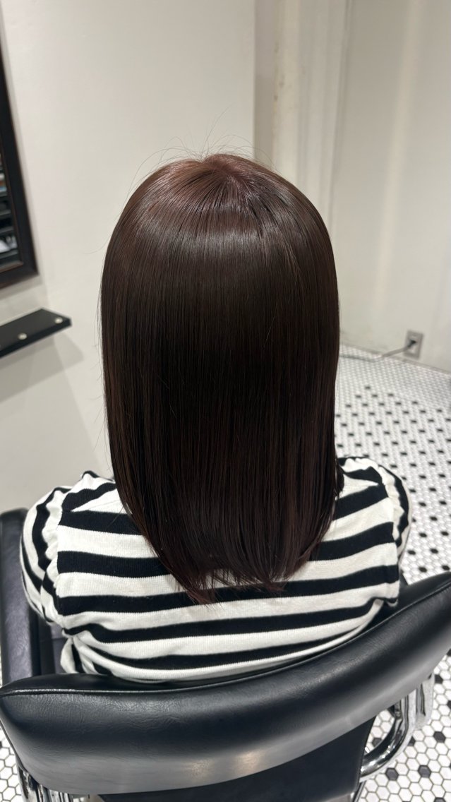 ミディアム ヘアカラー トリートメント のん🌻髪質改善/ 透明感カラーのヘアスタイル