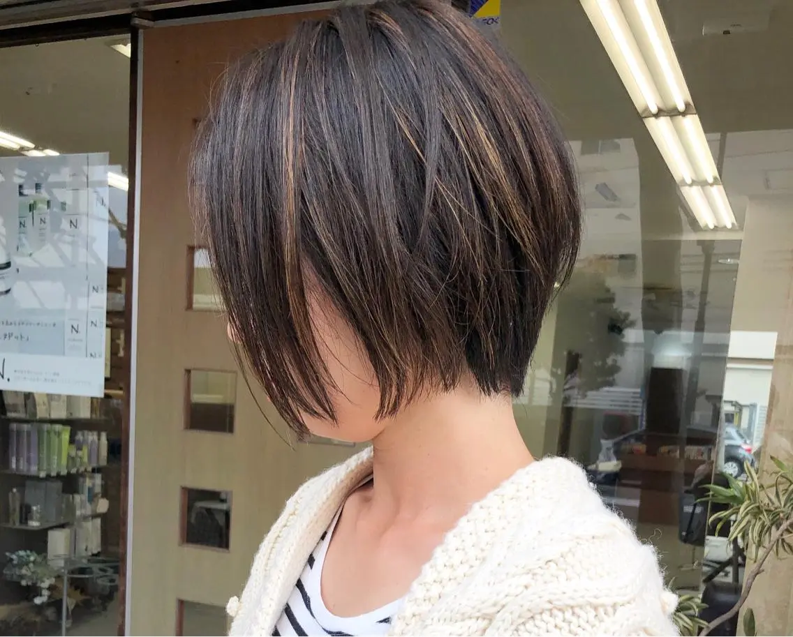 ショート 似合わせカット タナカ タクヤのヘアスタイル