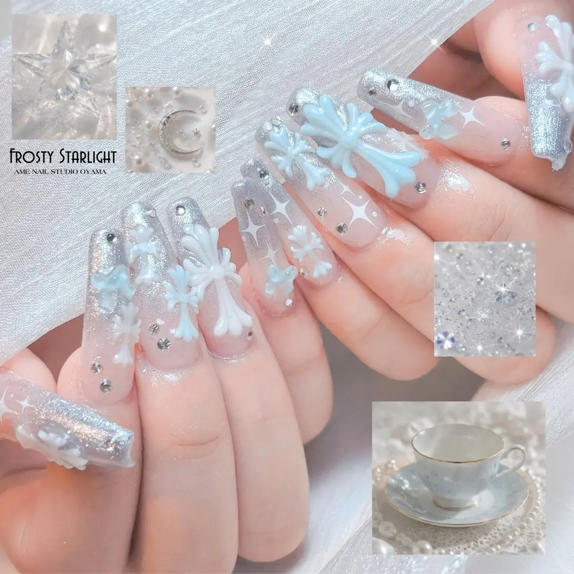 ネイル ラメ(グリッター) ハンドネイル ハンドケア AME NAIL STUDIO小山店のネイルデザイン