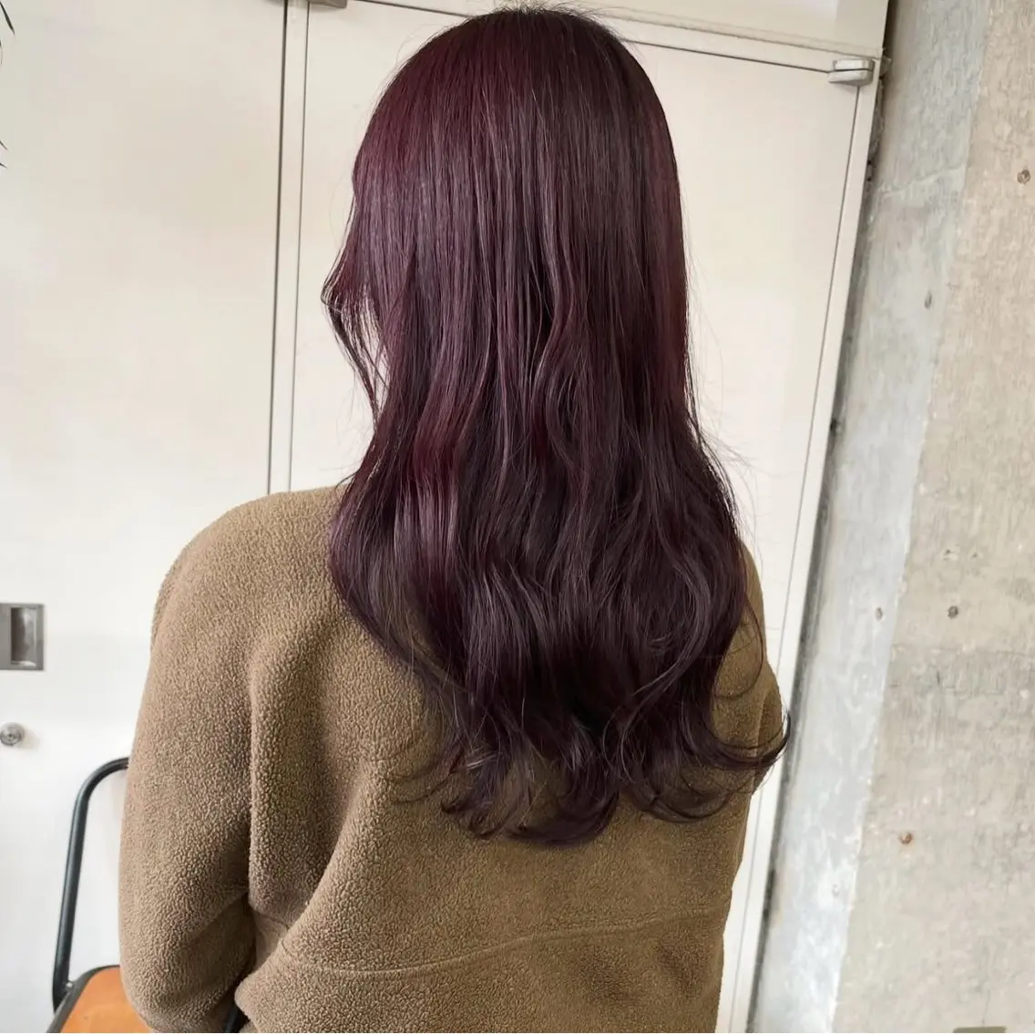 セミロング カラー ダブルカラー レッドカラー カット ヘアカラー 小木曽智美 /ボブ/ショートのヘアスタイル