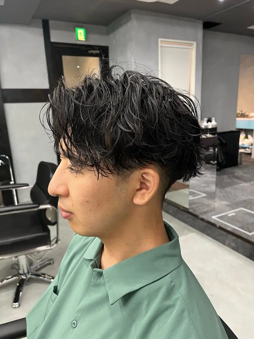パーマ メンズ 中山 柊佑のヘアスタイル