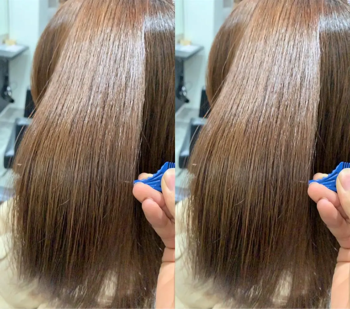 ロング 髪質改善 髪質改善カラーのヘアスタイル