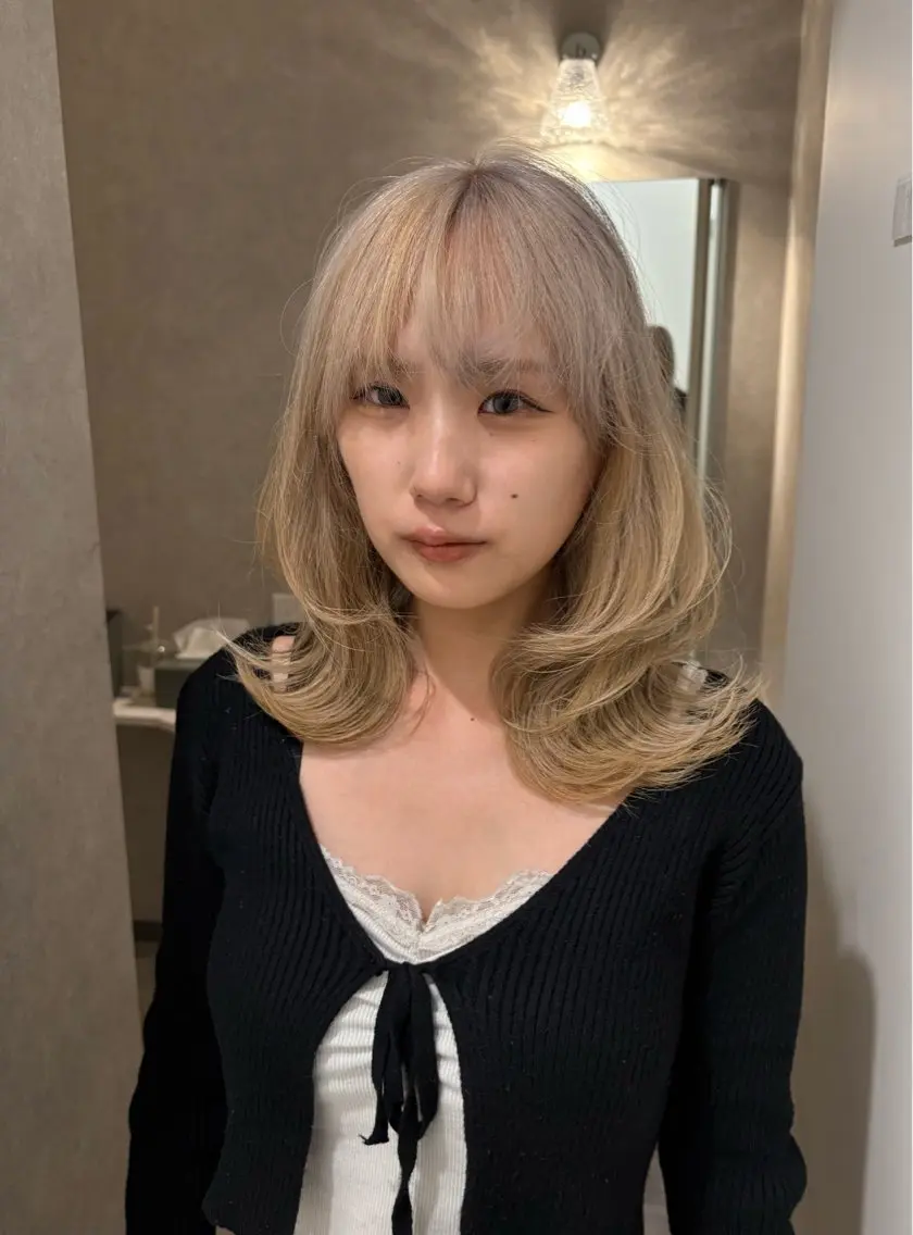 カラー ベージュカラー ホワイトベージュ ヘアカラー 村瀬 遼のヘアスタイル