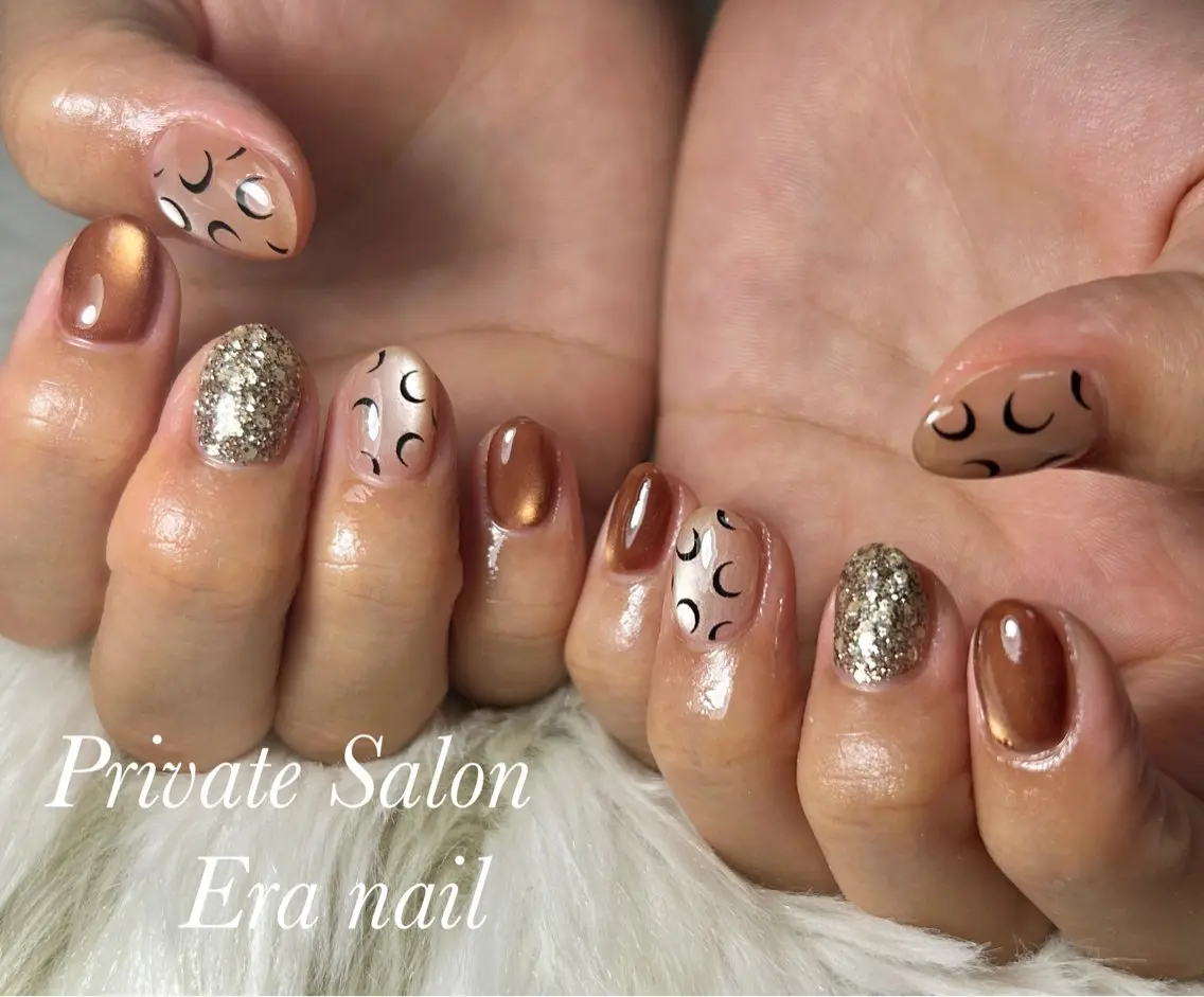 ネイル マグネットネイル ハンドネイル Era nailのネイルデザイン
