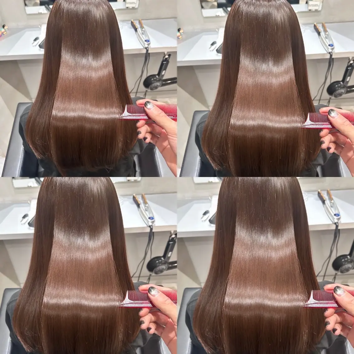 💎透明感カラー➕Aujua2step➕超音波アイロン(韓国ヘア、暖色、寒色、髪質改善)カラーモデルの写真