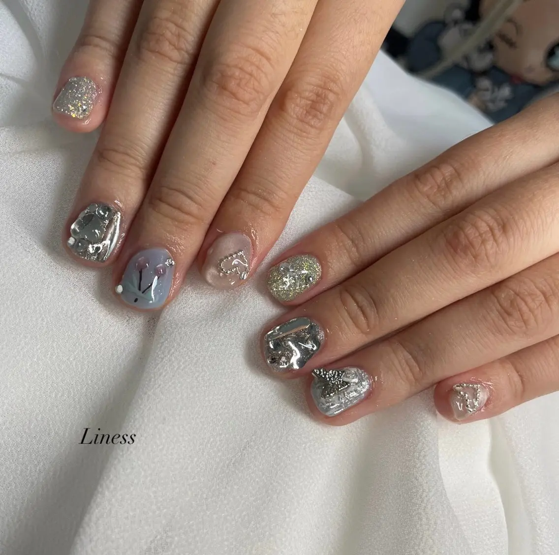 ネイル 持ち込み nailsalon Linessのネイルデザイン