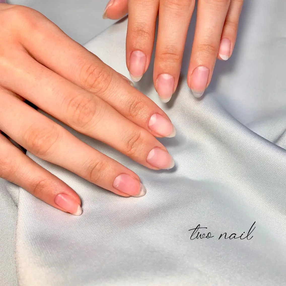 ネイル アートネイル フットネイル ハート ニュアンスネイル ホワイト オフのみ(ネイル) two nailのネイルデザイン