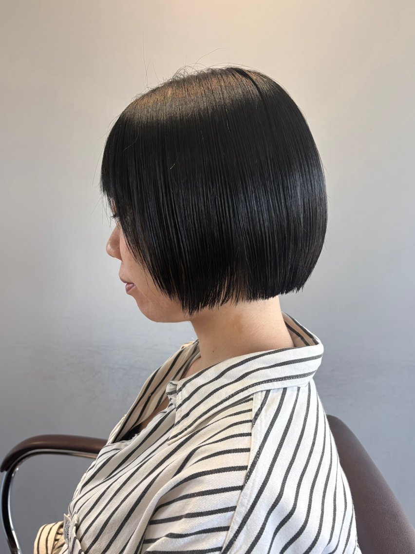 ミディアム カット ヘアカラー トリートメント 山本 茉琳のヘアスタイル