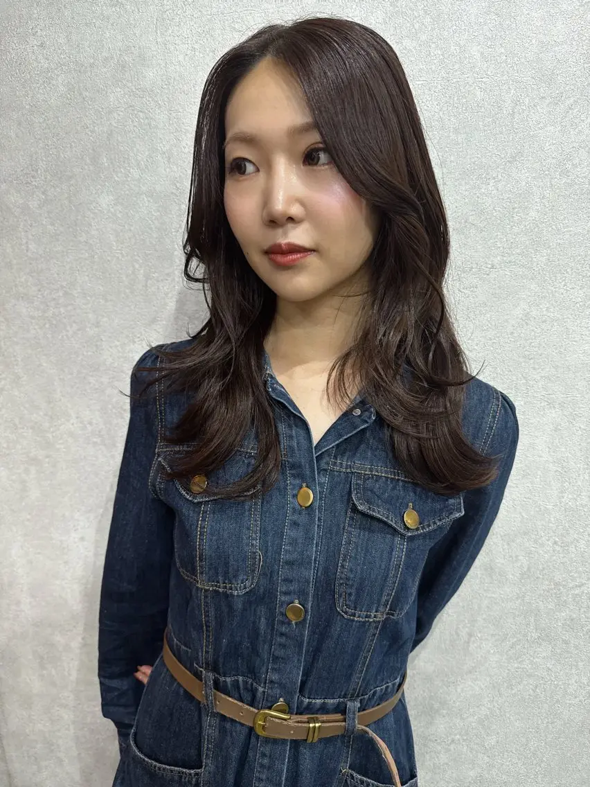 ロング カラー レイヤーカット AIRI layer cut hairのヘアスタイル