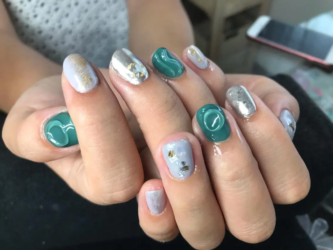 ネイル ハンドネイル Mana‪ ‪·͜· ❤︎‬のネイルデザイン