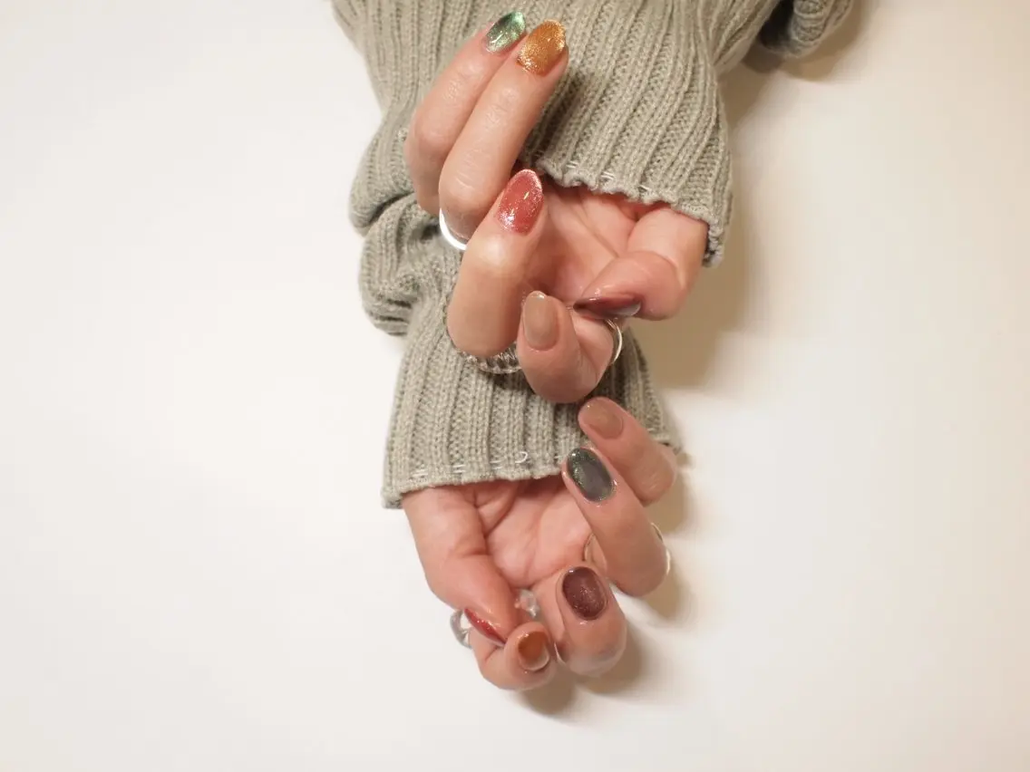 ネイル マグネットネイル 【ＯＲＧＡＮ】 nailのネイルデザイン