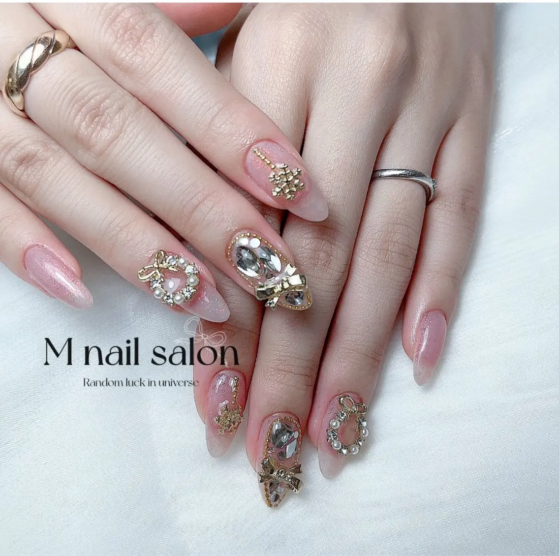 ネイル ハンドネイル M🌷nail 長さだし専門店のネイルデザイン