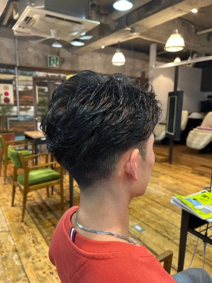 ショート パーマ メンズ パーマ 三浦義久/仙台/ レイヤーカットのヘアスタイル