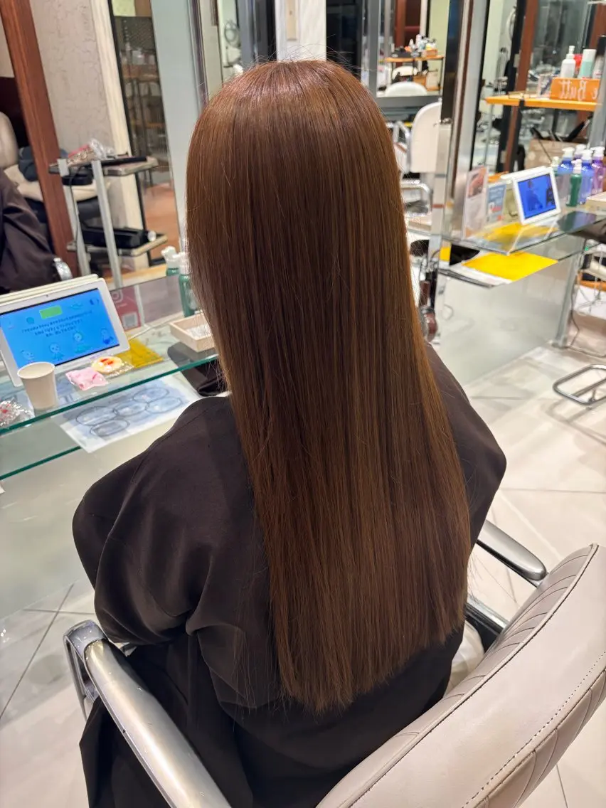 ロング カラー ヘアカラー トリートメント 高橋 佳那のヘアスタイル
