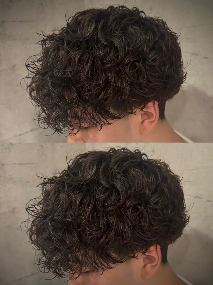 ショート パーマ プードルパーマ カット パーマ メンズ特化/パーマ ✨Masakiのヘアスタイル