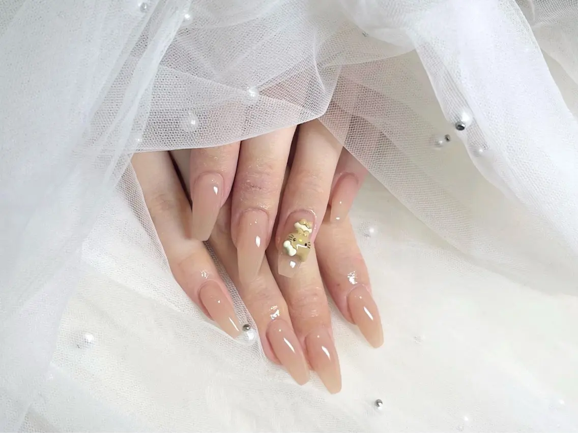ネイル ハンドネイル ワンホン韓国ちゅるん ネイル✨🎀AMIのネイルデザイン