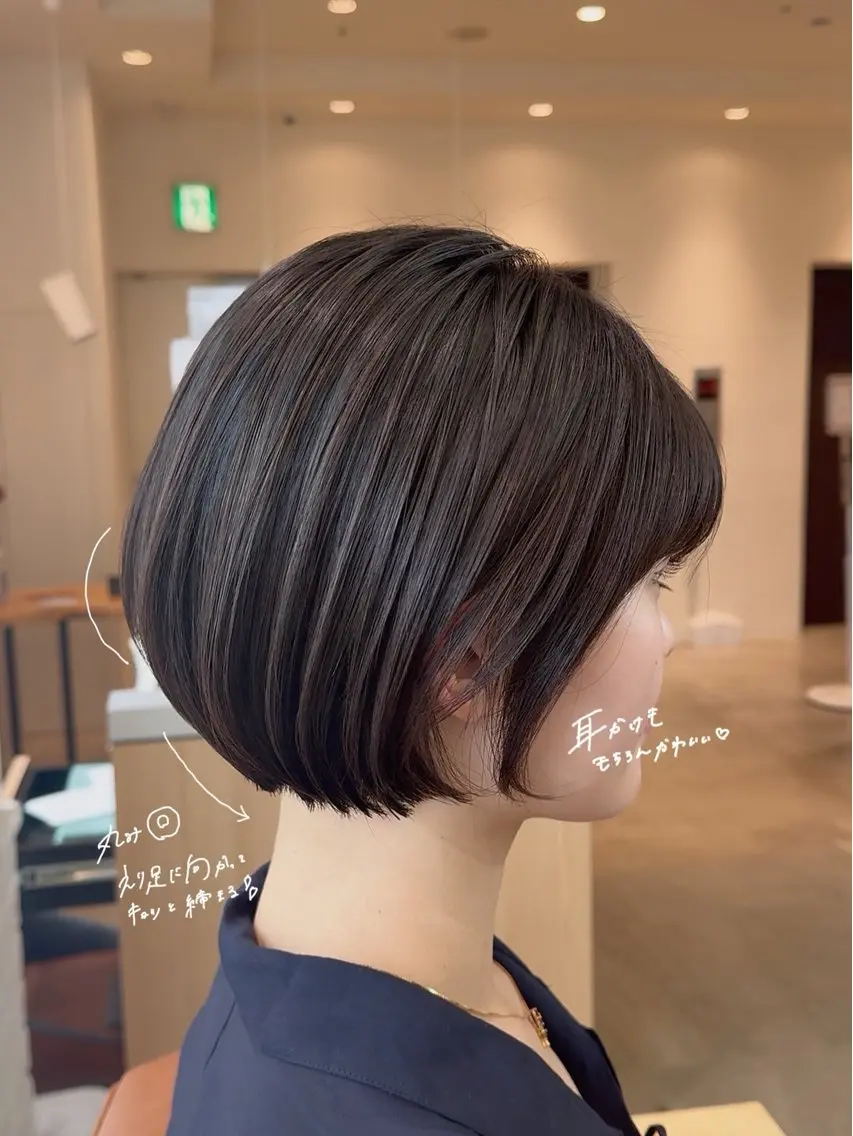 ショート ショートボブ ボブ ショートヘア カット トリートメント fitするカット♡/ 多幸感/ふうか◠‿◠のヘアスタイル