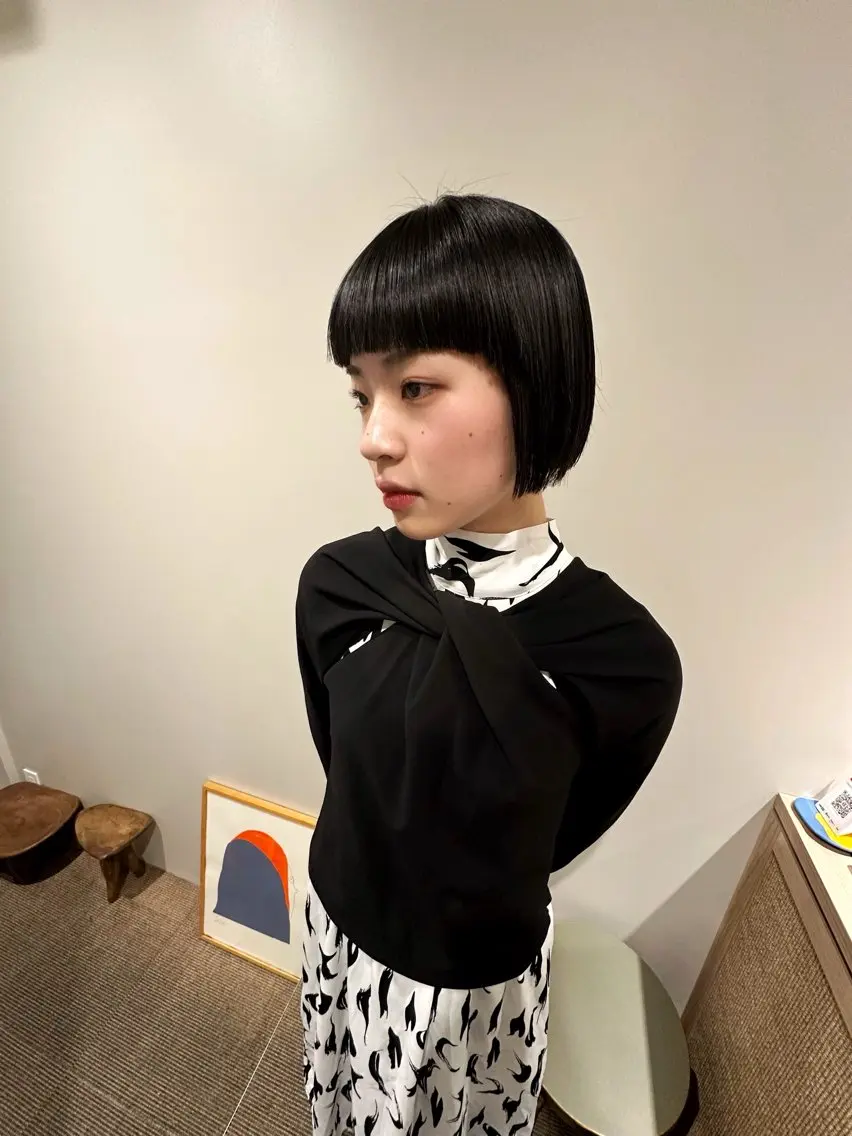 ショート カラー カット hibiki/セット /透明感カラーのヘアスタイル