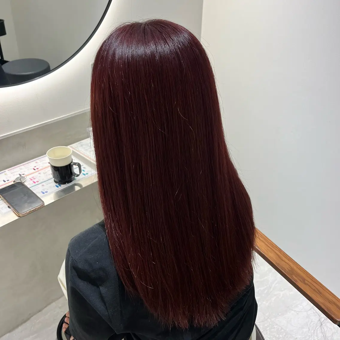 カラー ヘアカラー トリートメント 髪質改善/レイヤー× 縮毛矯正🤍maiのヘアスタイル
