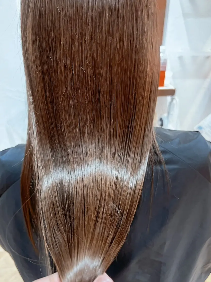 ロング カラー 縮毛矯正/ワンカラー モデル募集🫧田村のヘアスタイル