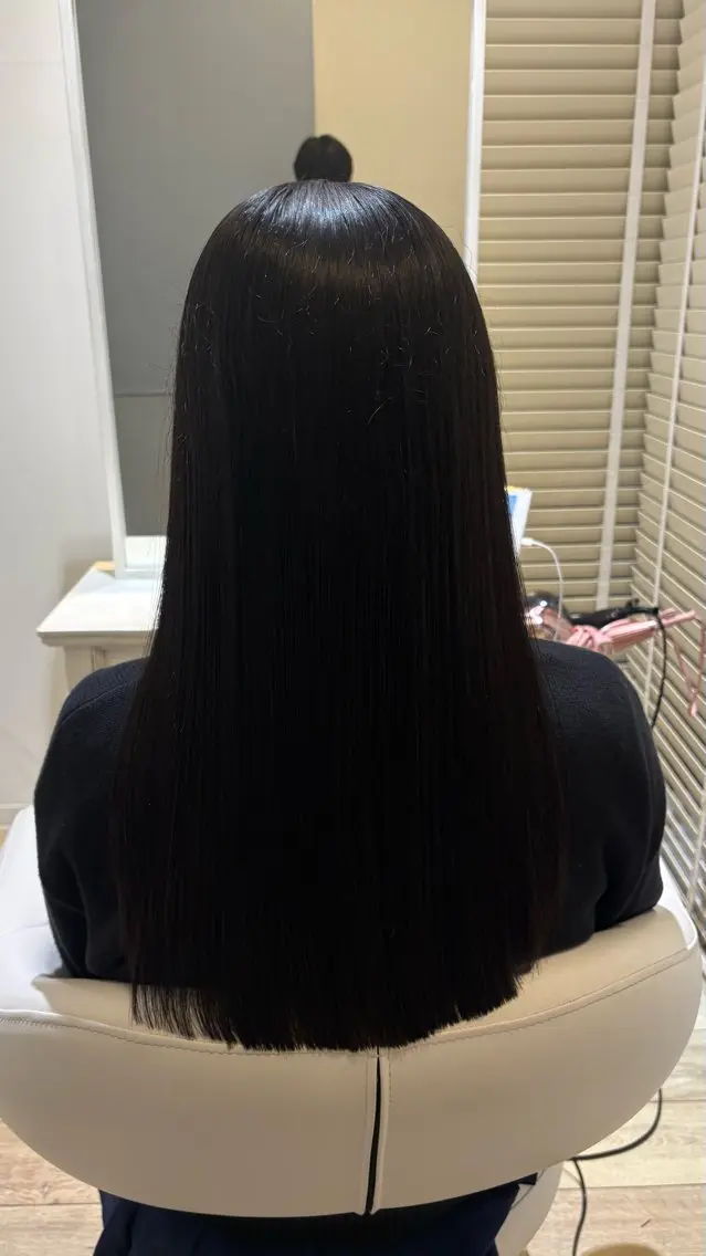 ミディアム カラー カット トリートメント 似合わせ 顔周りYUUGAのヘアスタイル