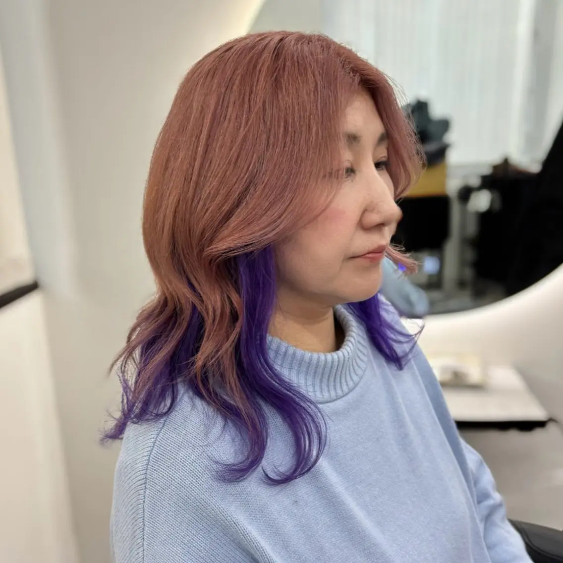 ロング カラー ヘアカラー Ren. 🦋デザインカラーのヘアスタイル