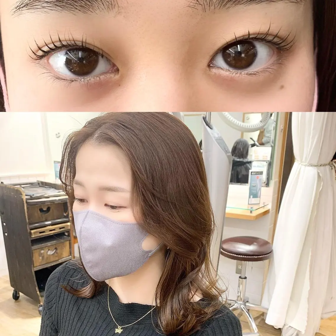 セミロング カラー パーマ ヘアアレンジ メンズ キッズ ネイル マツエク・マツパ レイヤーカット/ 巻ける縮毛矯正のヘアスタイル