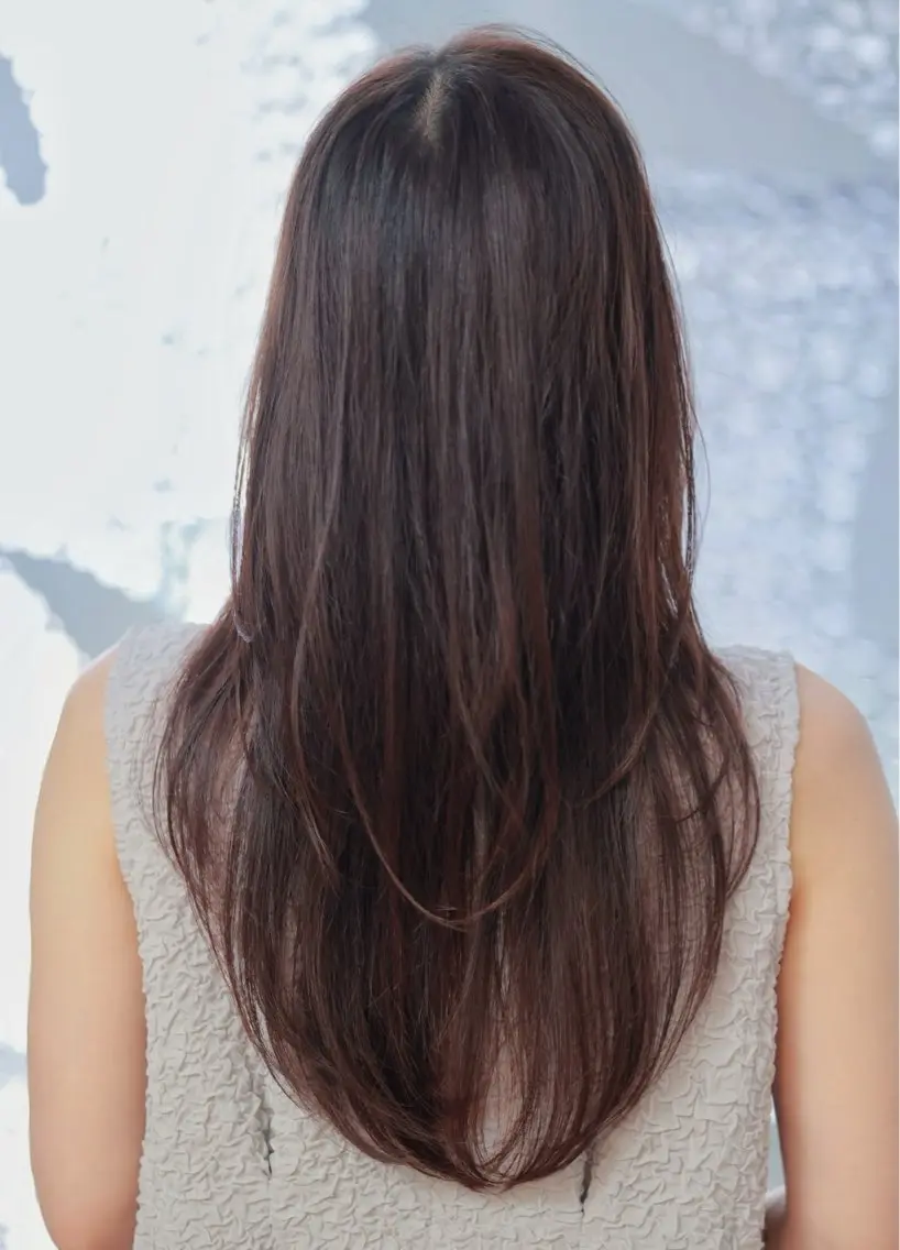 セミロング 松田  響🪴 顔周りレイヤー＆スパのヘアスタイル