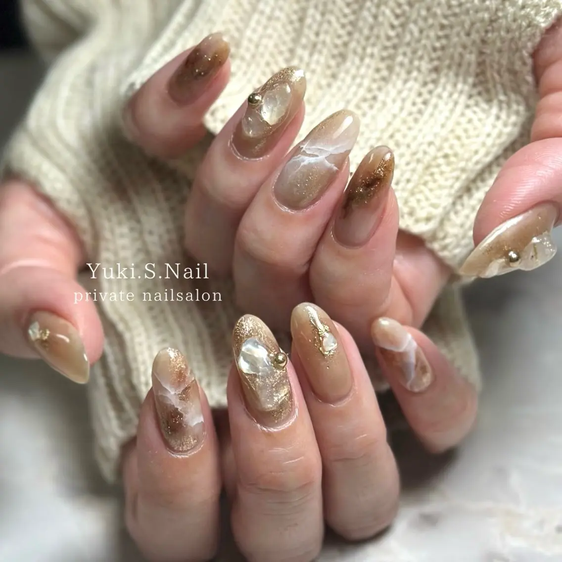 ショート ハンドネイル Yuki S.Nailのネイルデザイン
