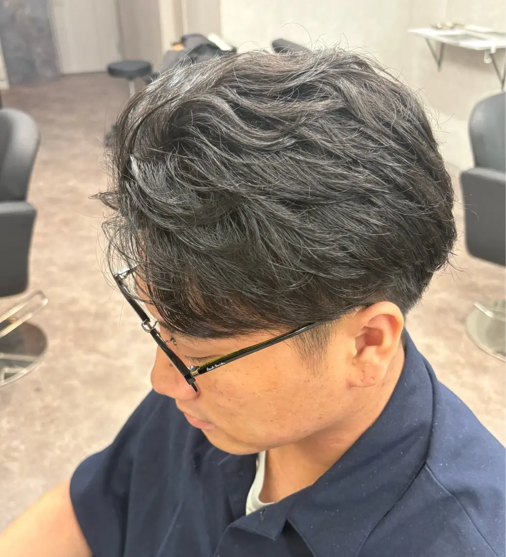 パーマ メンズ 寺田 蒼志のヘアスタイル