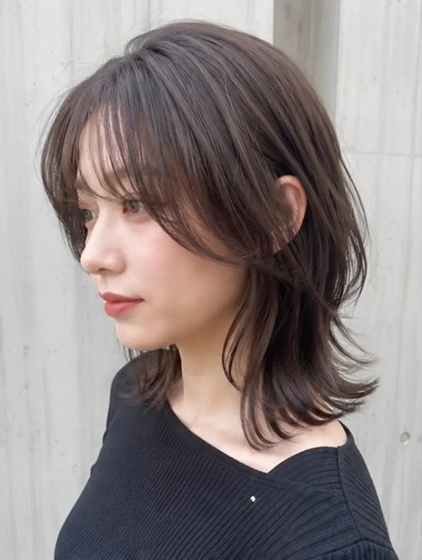 ミディアム カット トリートメント 🦕望月渉🦕 パーマ🌪️ブリーチのヘアスタイル