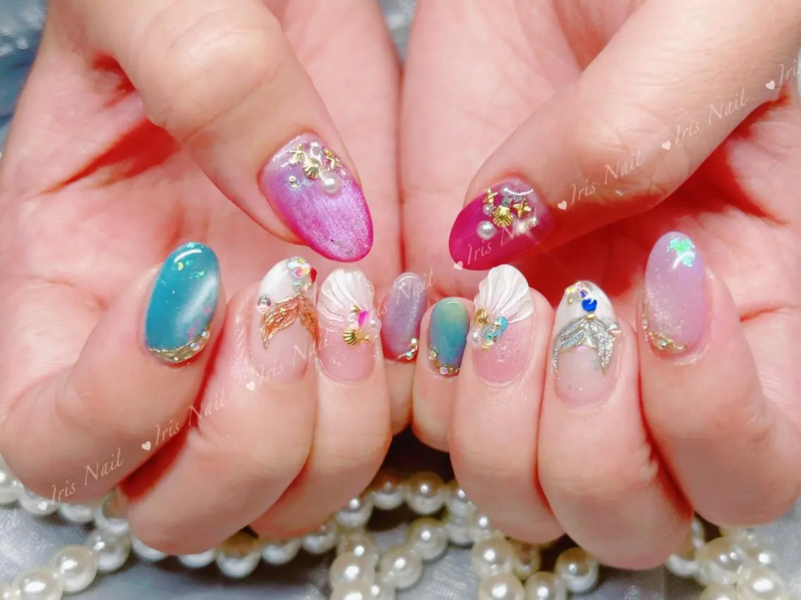 ネイル ハンドネイル ハンドケア 🍒IRIS Nail🌸のネイルデザイン