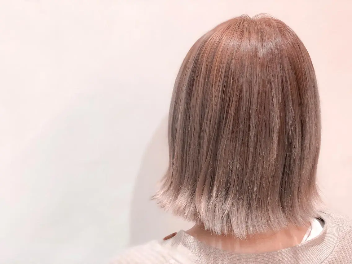 ショート カラー ヘアアレンジ ピンクカラー ヘアカラー いしだ みさきのヘアスタイル