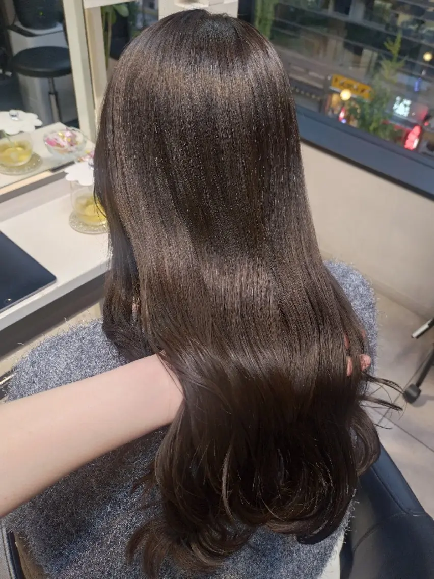 ロング カラー カット ヘアカラー トリートメント ヘアアレンジ/柔らか 艶カラー/AKARIのヘアスタイル